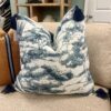 blue & white cushion