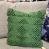 green cushion